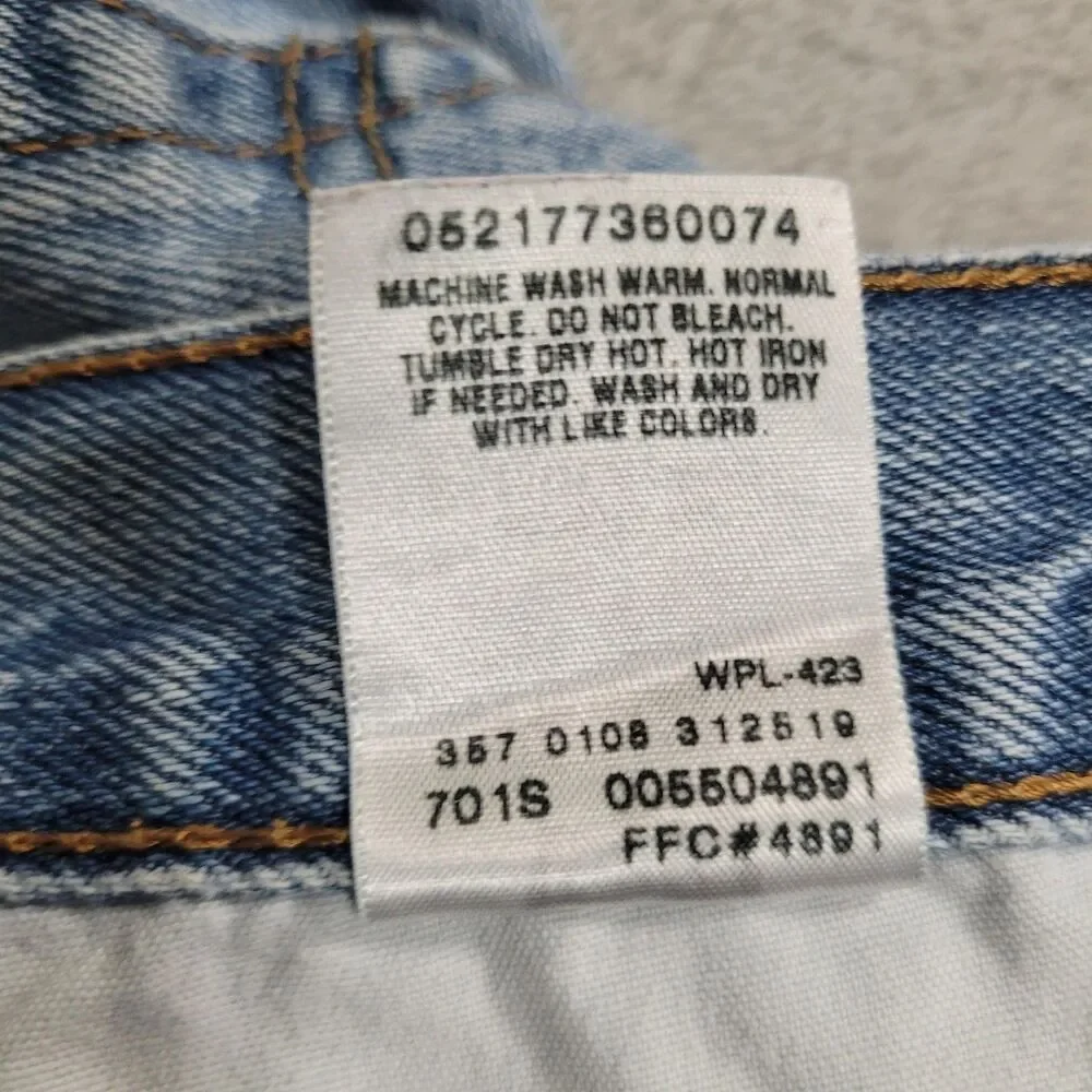 Levi's 550 Jeans Mens 36x34 Blue Light Wash Relaxed Tapered Zip Fly Denim Cotton